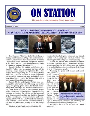 The Newsletter of the American Pilots' Association