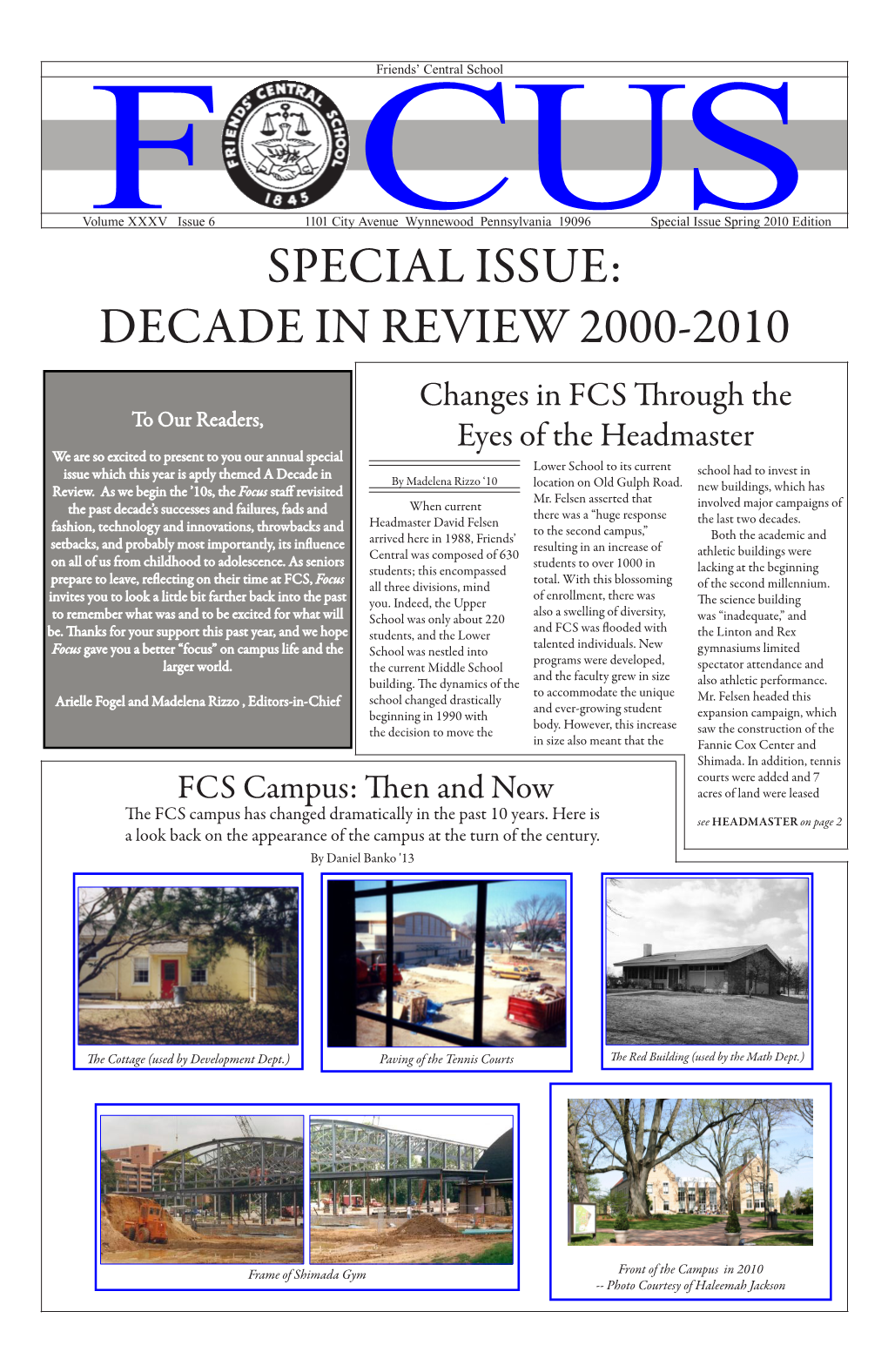 Special Issue: Decade in Review 2000-2010