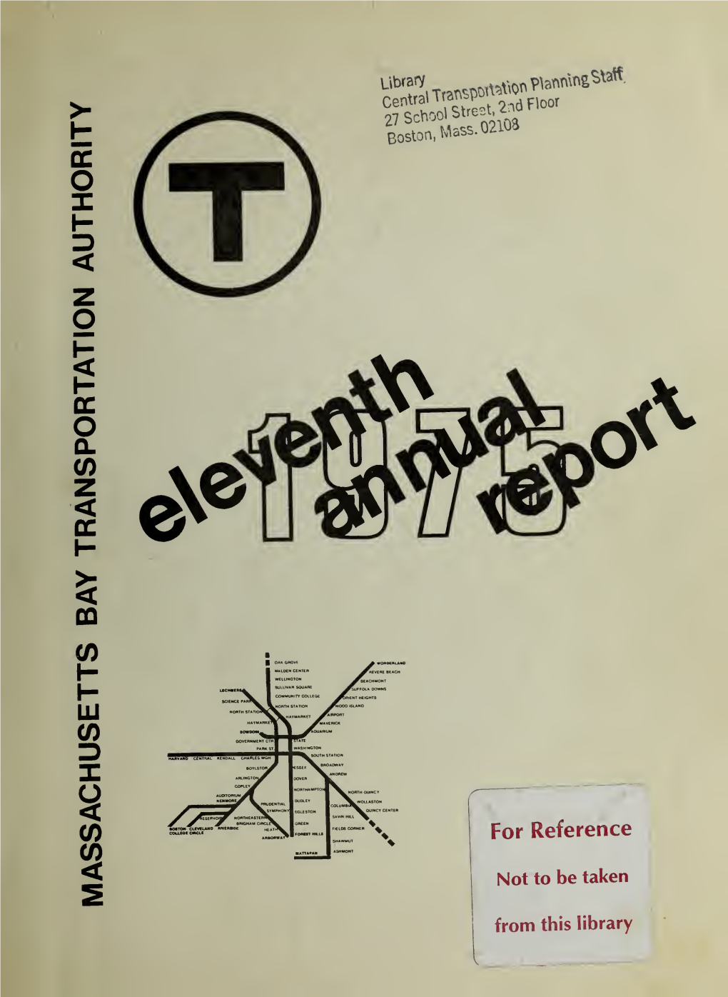 MASSACHUSETTS BAY TRANSPORTATION AUTHORITY for January 1 - December 31,1975