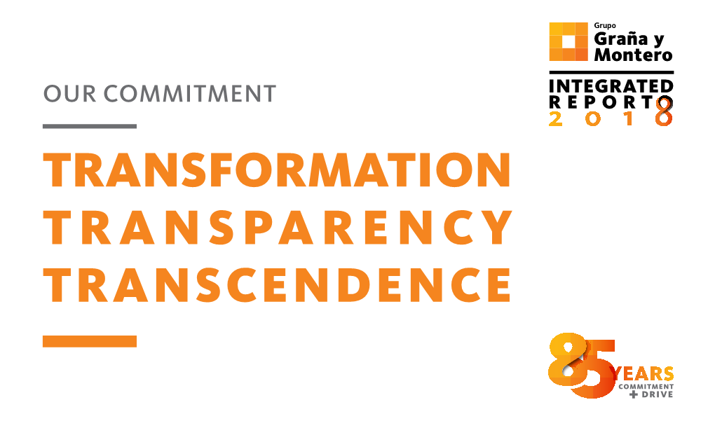 Our Commitment Report Transformation Transparency Transcendence