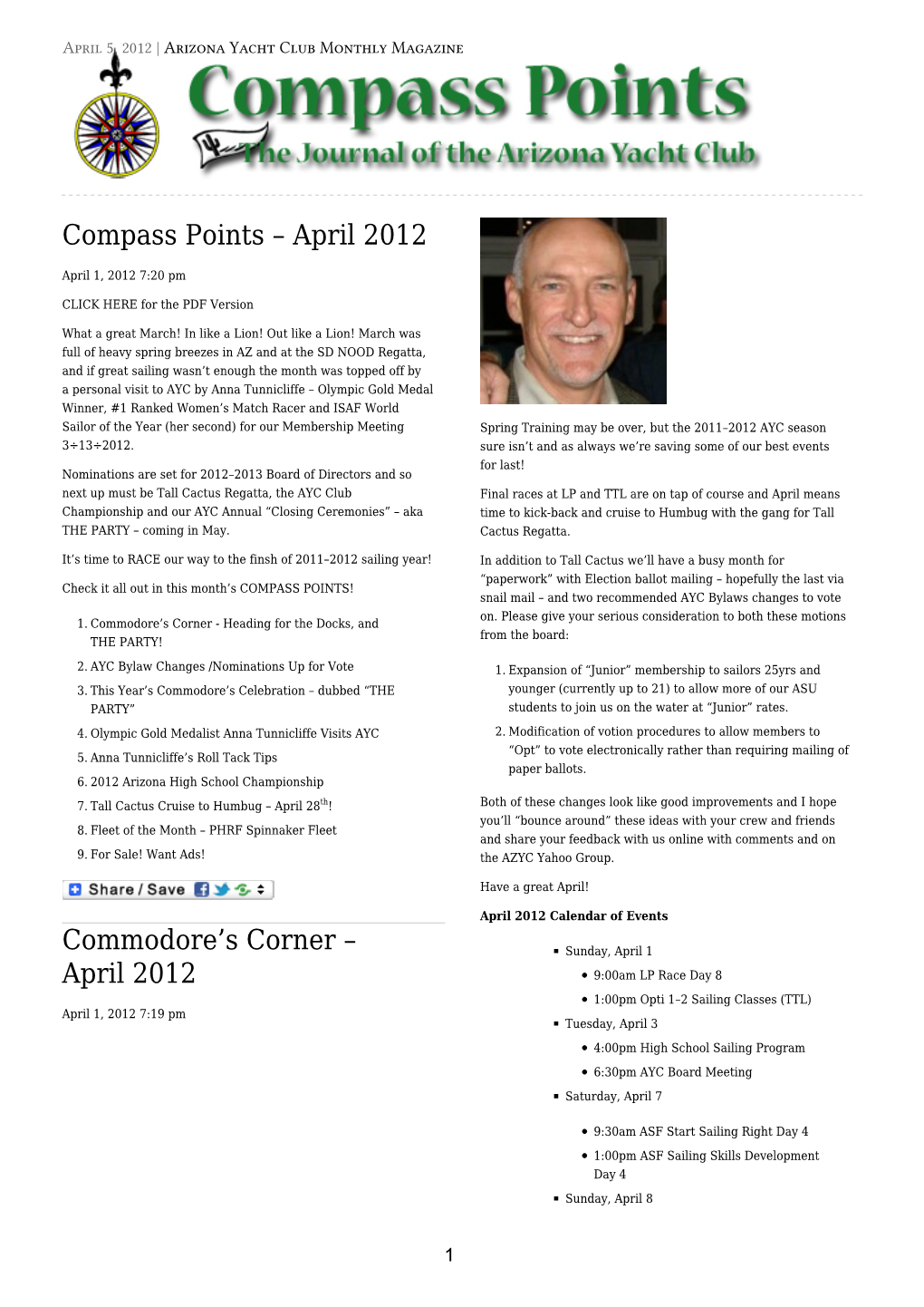 Compass Points – April 2012