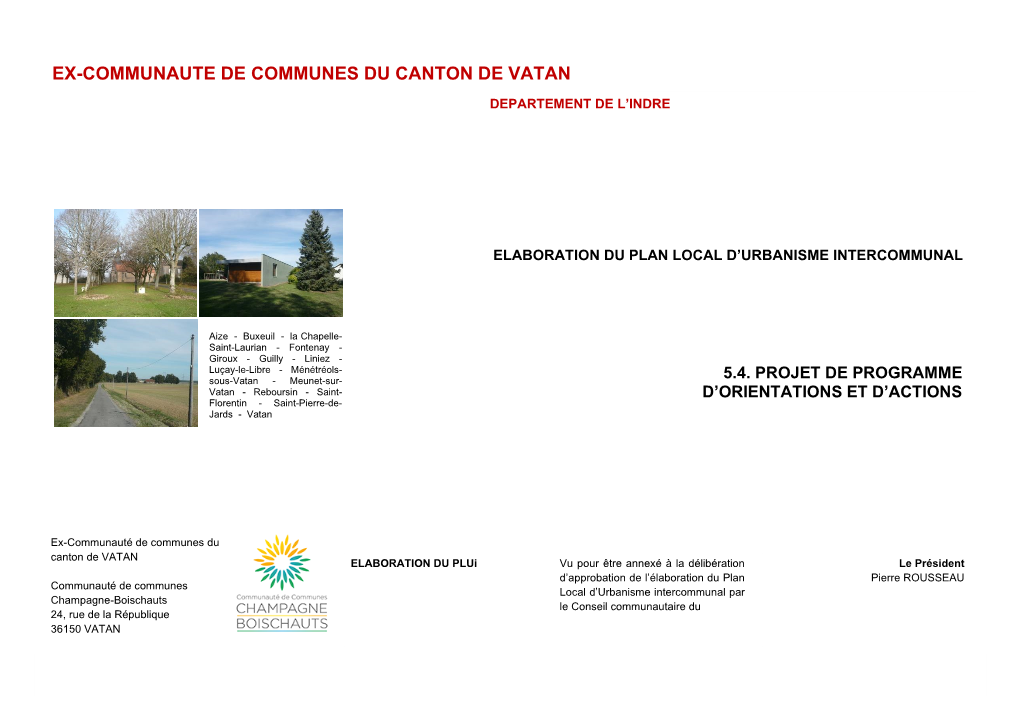 Ex-Communaute De Communes Du Canton De Vatan