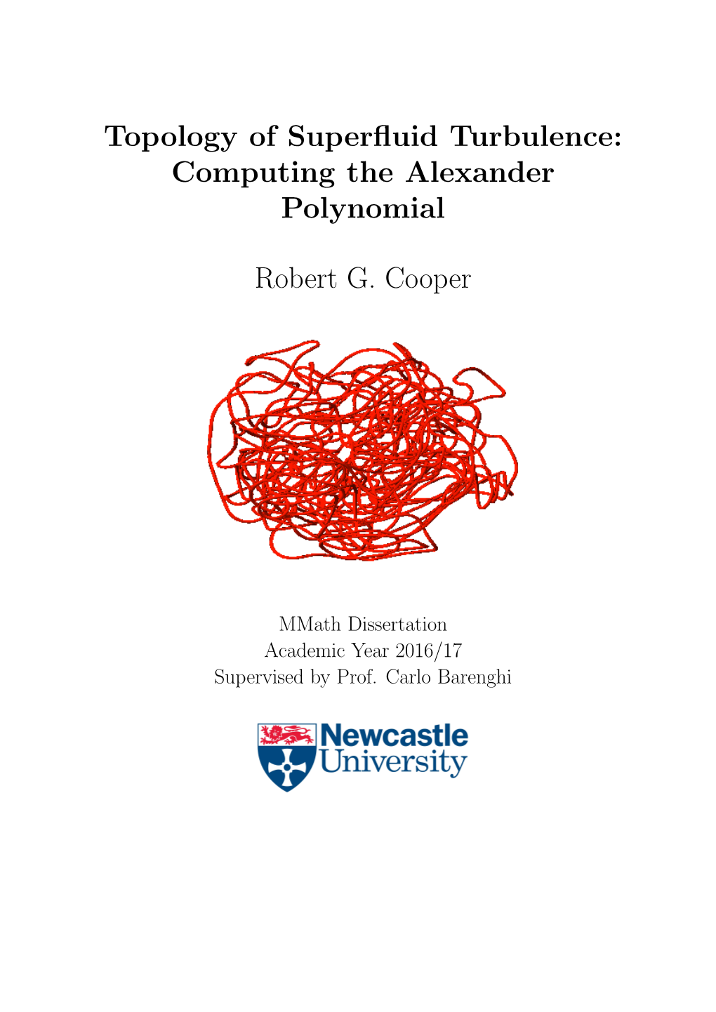 Topology of Superfluid Turbulence: Computing the Alexander