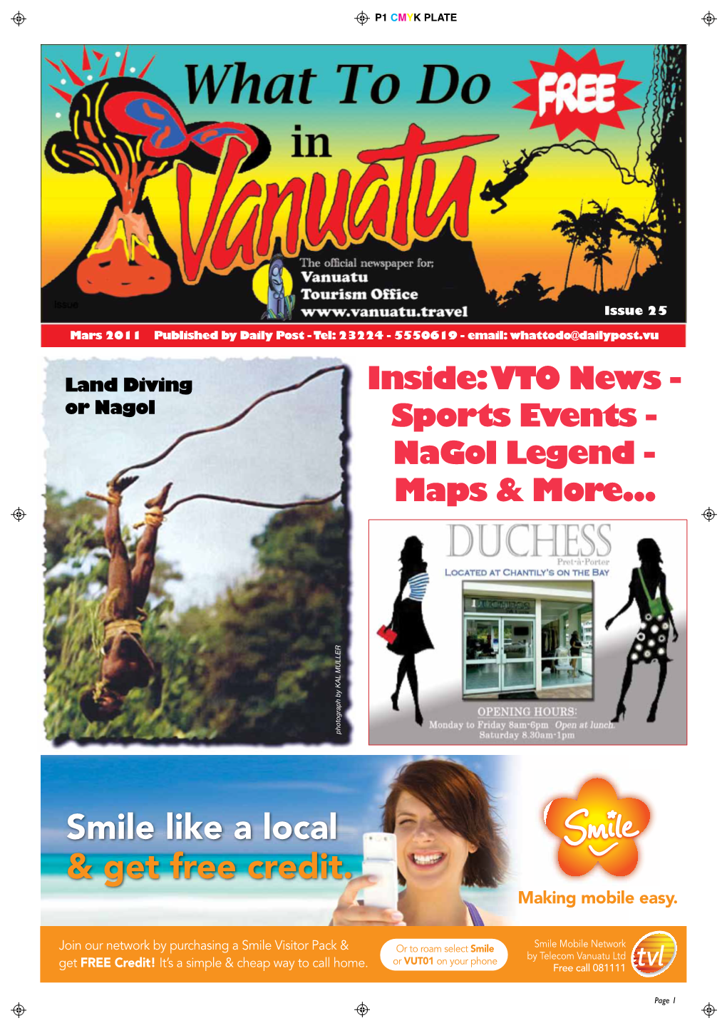 Vanuatu Ltd Get FREE Credit! It’S a Simple & Cheap Way to Call Home