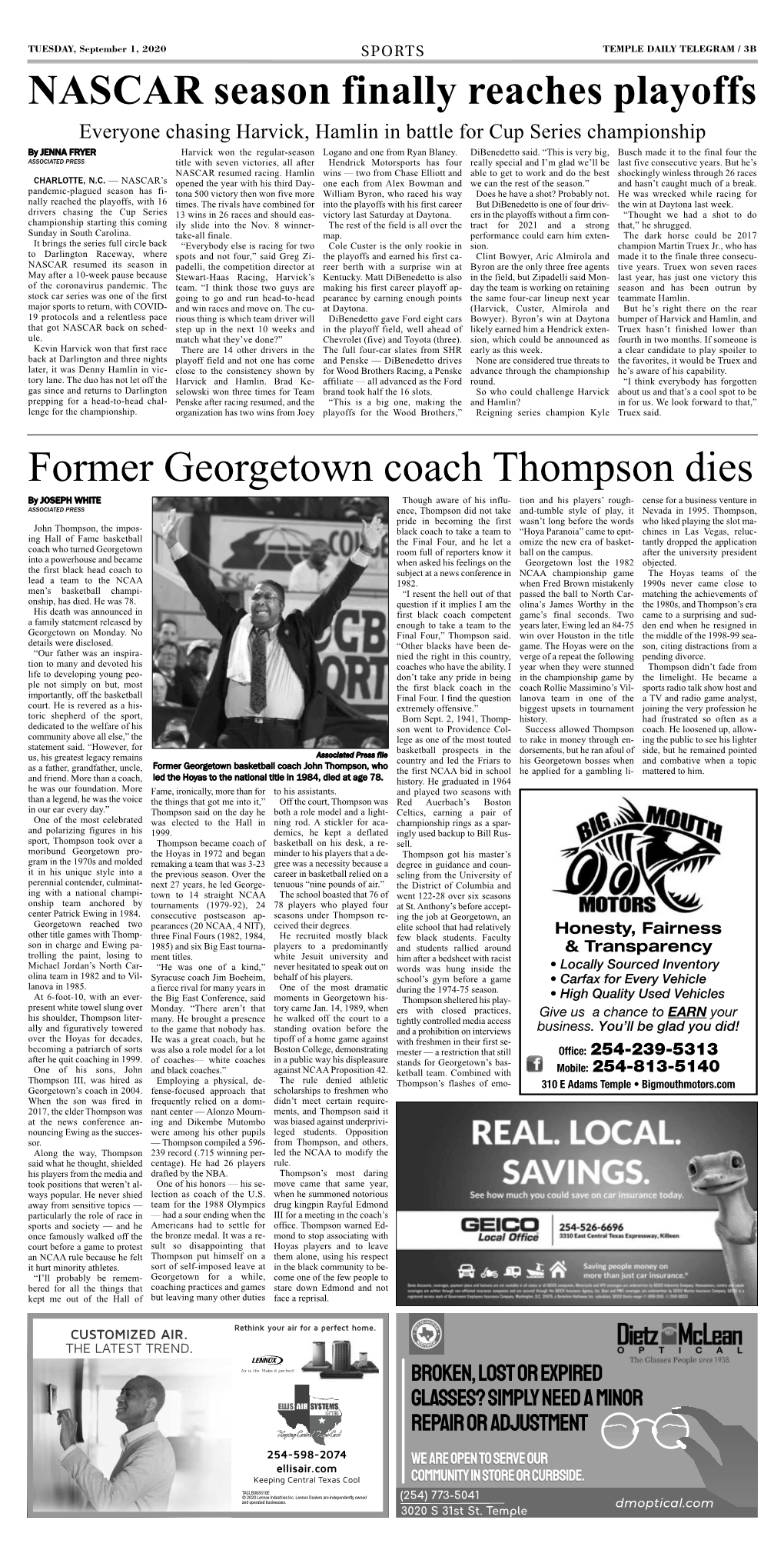 Former Georgetown Coach Thompson Dies