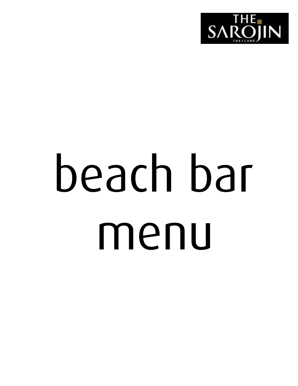 TS Beachbar-Menu-Dec2018.Pdf