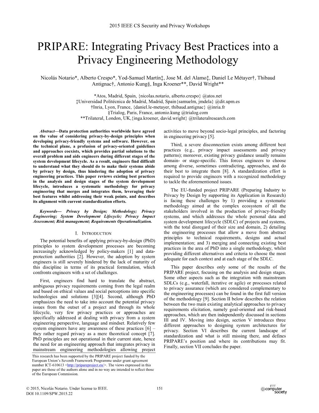 Integrating Privacy Best Practices Into a Privacy Engineering Methodology