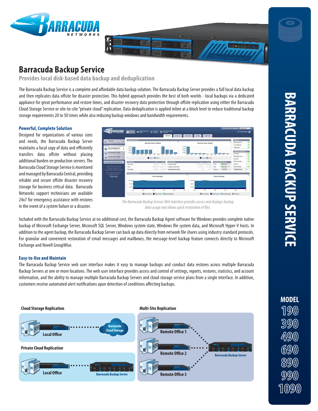 Barracuda Backup Service Provides Local Disk-Based Data Backup and Deduplication