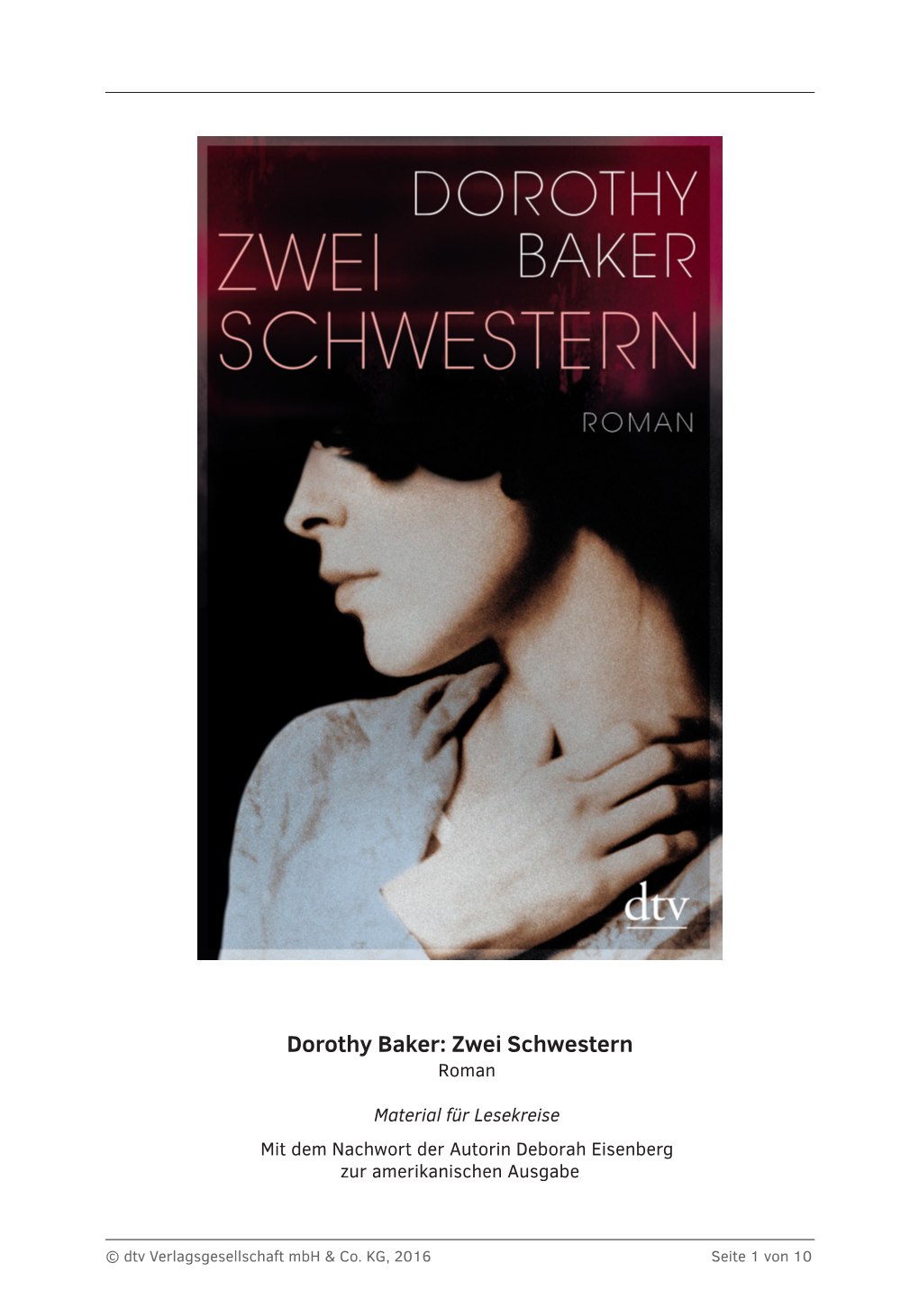 Dorothy Baker: Zwei Schwestern Roman