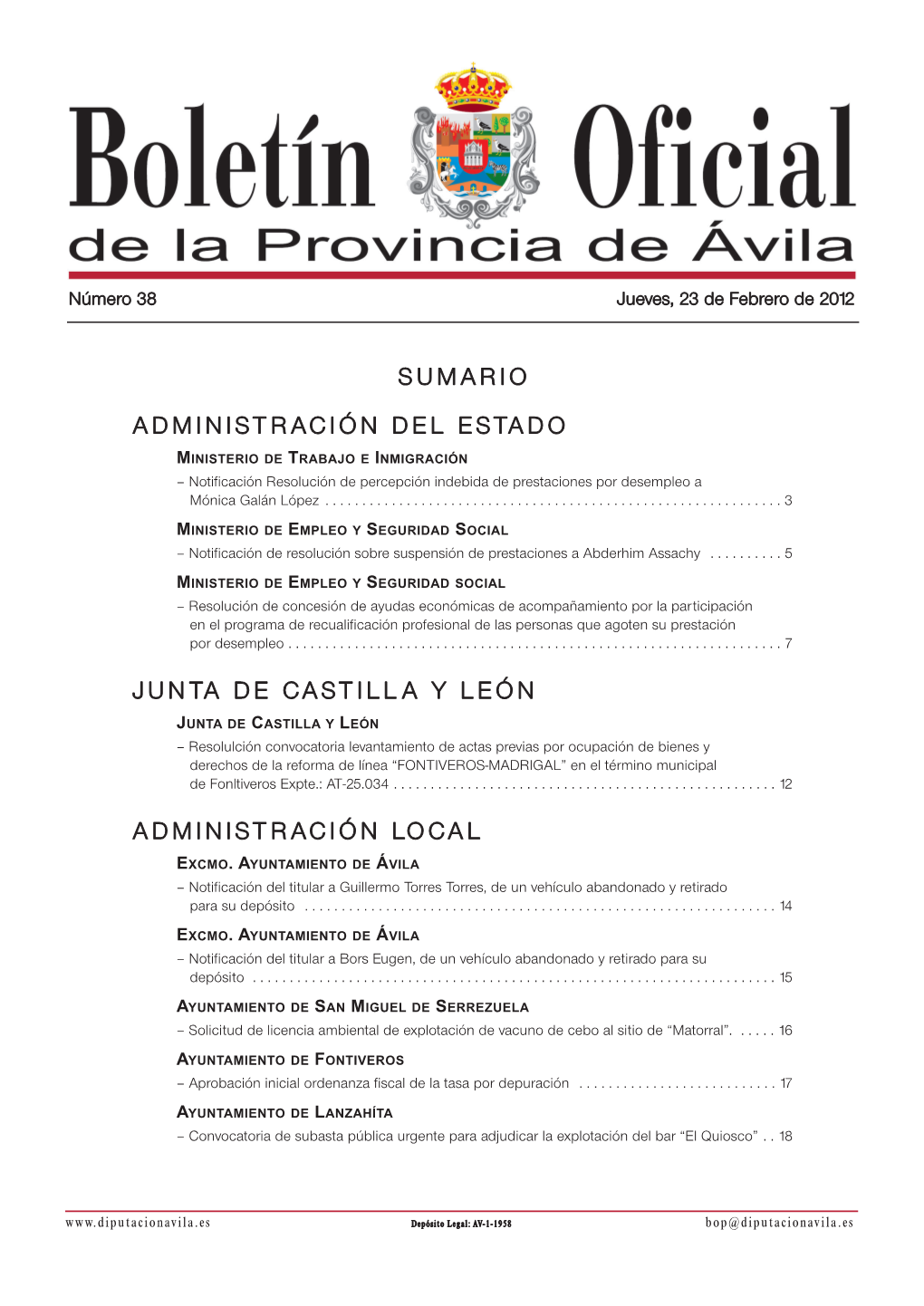 Administración Del Estado Junta De Castilla Y León