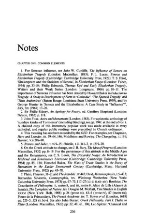 The Influence of Seneca on 1934) Pp. 33-54; Philip Edwards, Thomas Kyd