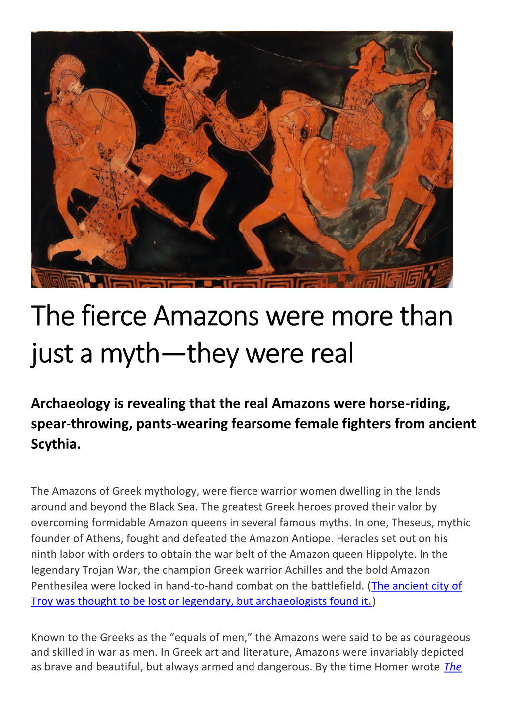The Fierce Amazons Were More Than Just a Myth—They Were Real