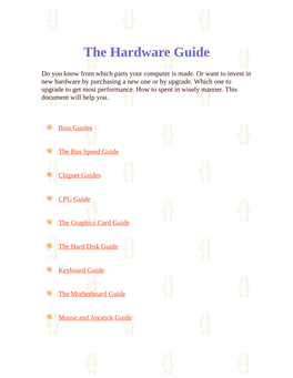 The Hardware Guide
