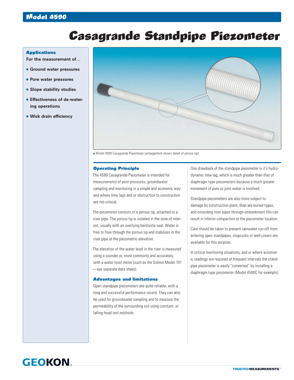 4590 Casagrande Standpipe Piezometer