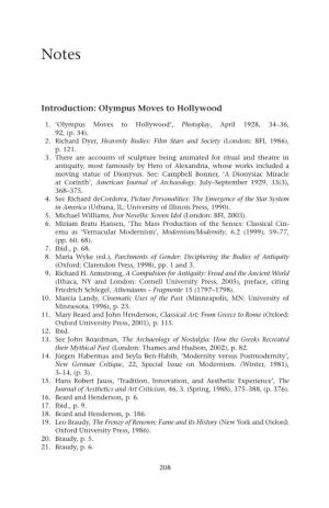Introduction: Olympus Moves to Hollywood