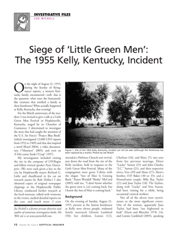 Siege of 'Little Green Men': the 1955 Kelly, Kentucky, Incident