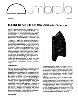DADA REV TED: the Iowa Conference