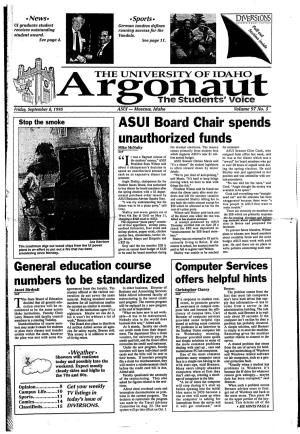 ASUI Board Chair Spends Unauthorized Funds Mike Mcnulty the Student Elections