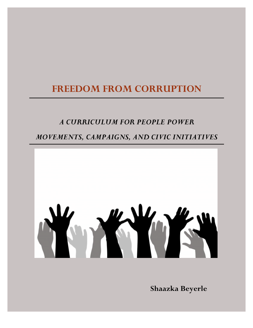 Freedom from Corruption