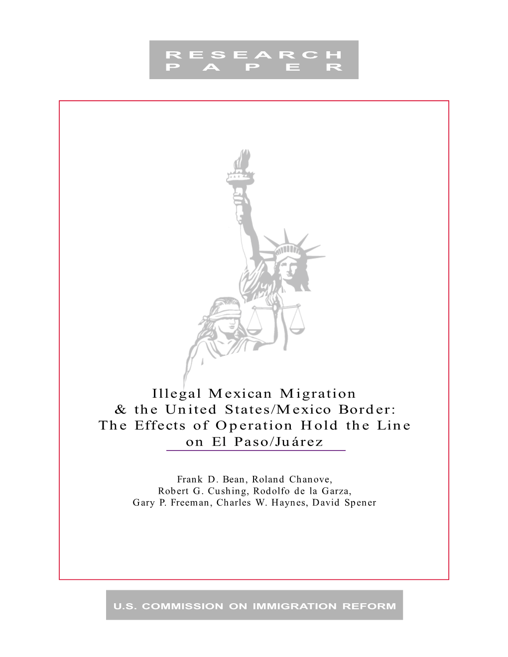 The Effects of Operation Hold the Line on El Paso/Juárez