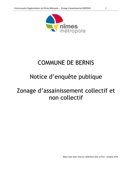 Notice Projet Bernis-2016