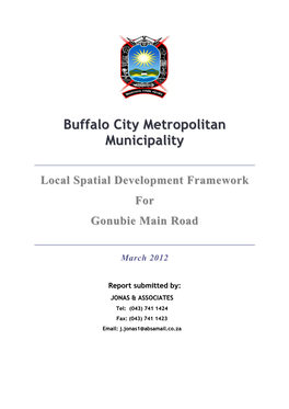 Gonubie Main Road Local Spatial Development Framework