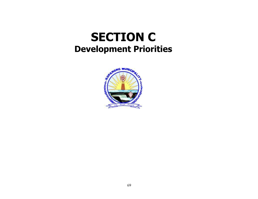 SECTION C Development Priorities