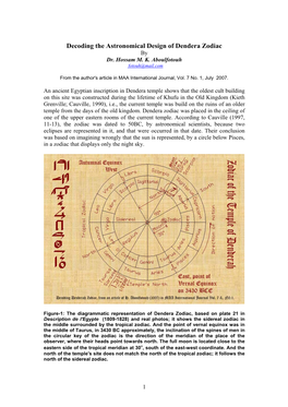 Decoding Dendera Zodiac -.:: GEOCITIES.Ws