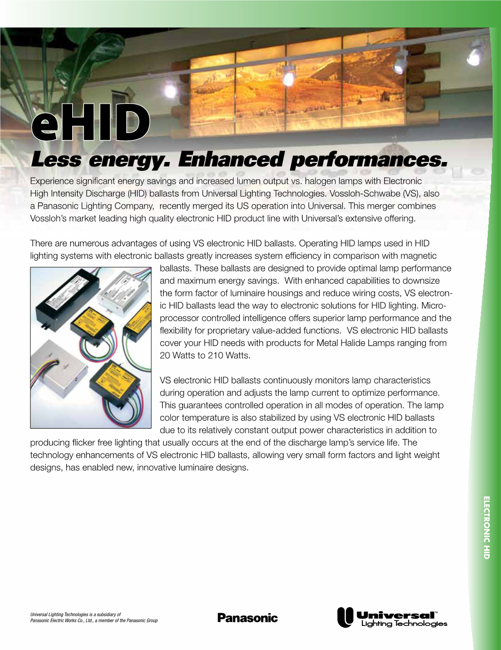 Universal M7012CK-6EUN-F Electronic HID Ballast Brochure