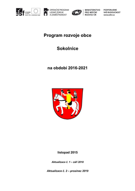Program Rozvoje Obce Sokolnice