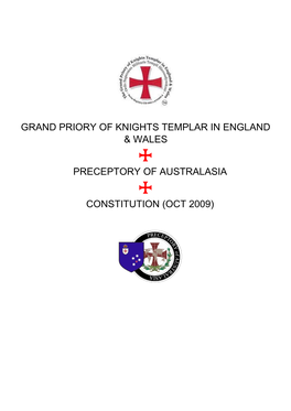 Grand Priory of Knights Templar in England & Wales
