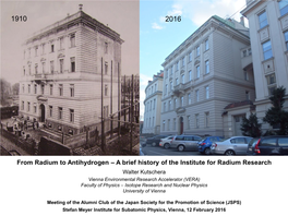 From Radium to Antihydrogen