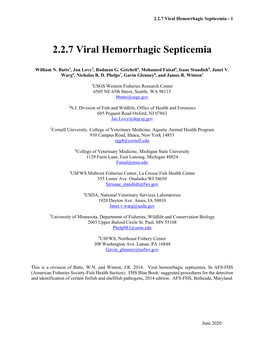 2.2.7 Viral Hemorrhagic Septicemia - 1