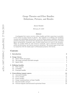 Gauge Theories and Fiber Bundles: Definitions, Pictures, and Results