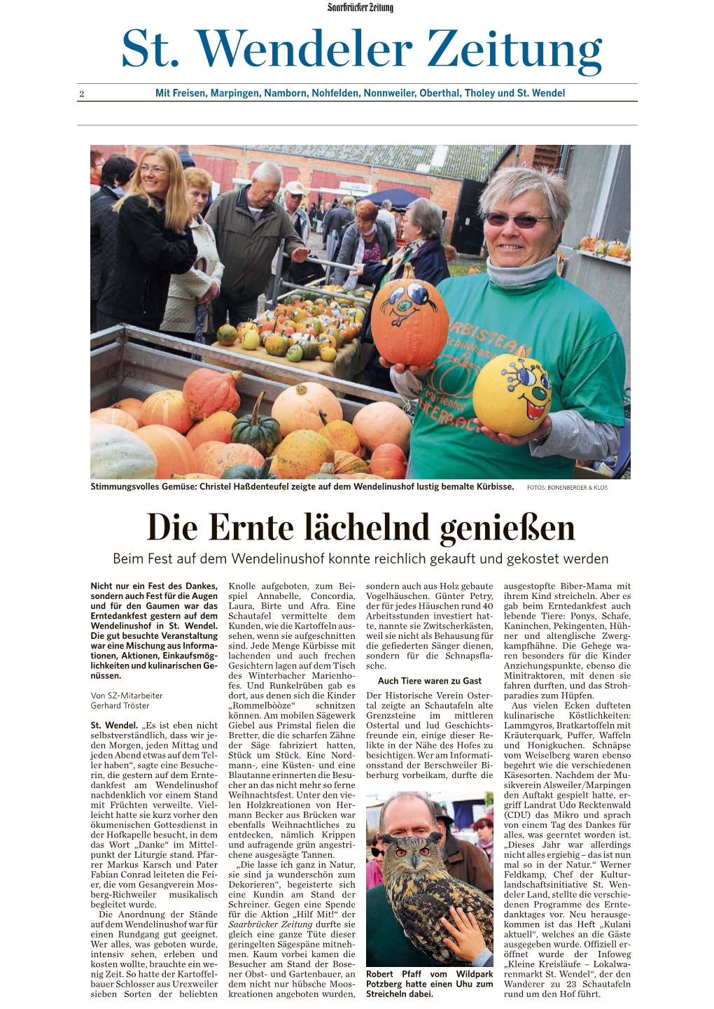 St. Wendeler Zeitung