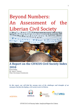 Beyond Numbers: an Assessment of the Liberian Civil Society