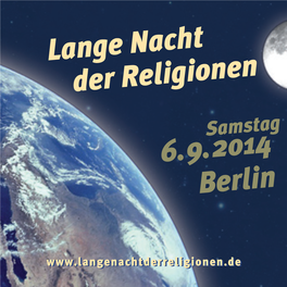 Der Religionen Lange Nacht 6.9.2014 Berlin