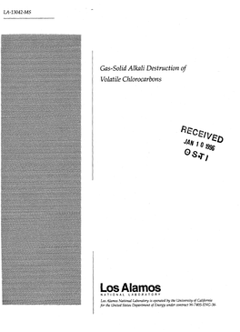 Gas-Solid Alkali Destruction of Volatile Chlorocarbons