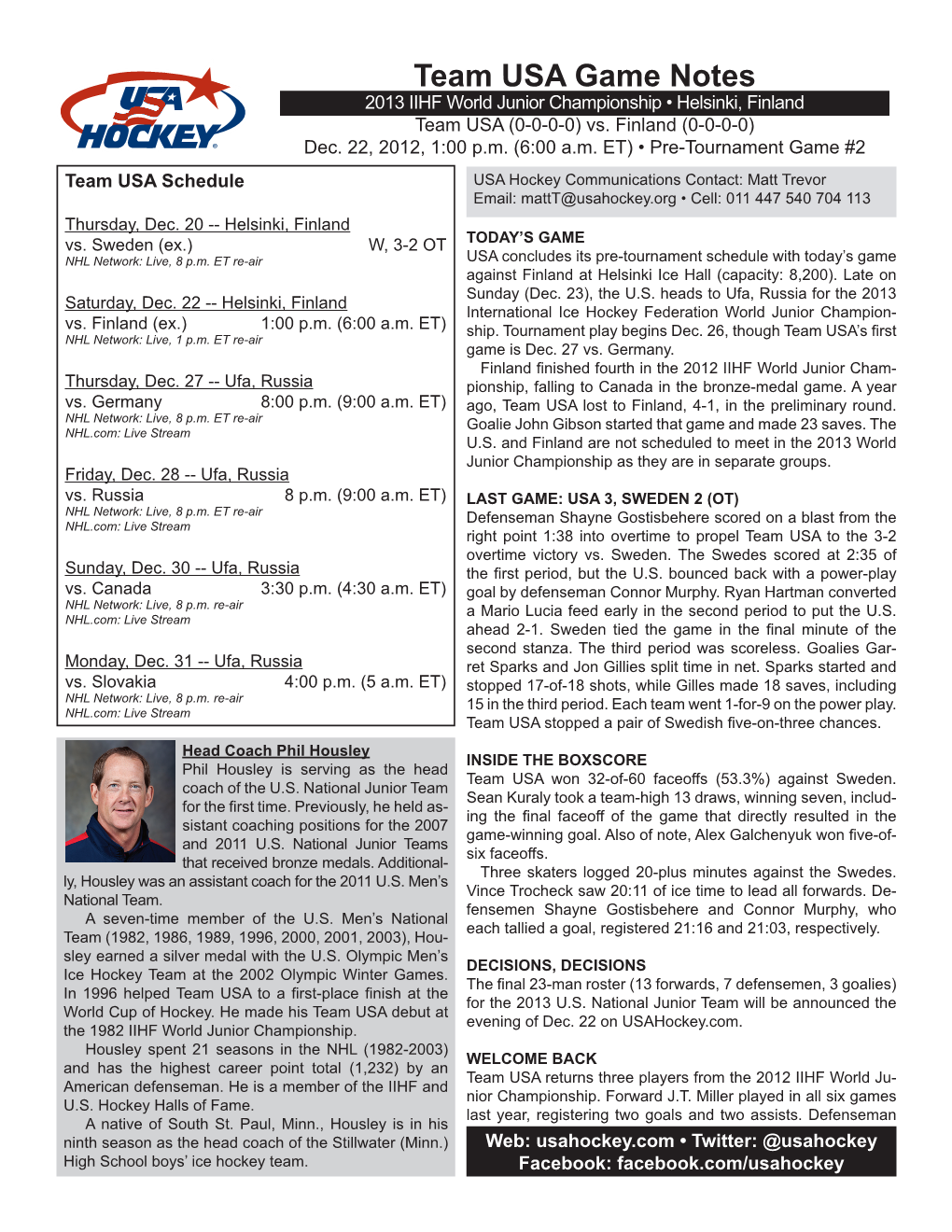 Game Notes-Finland.Indd