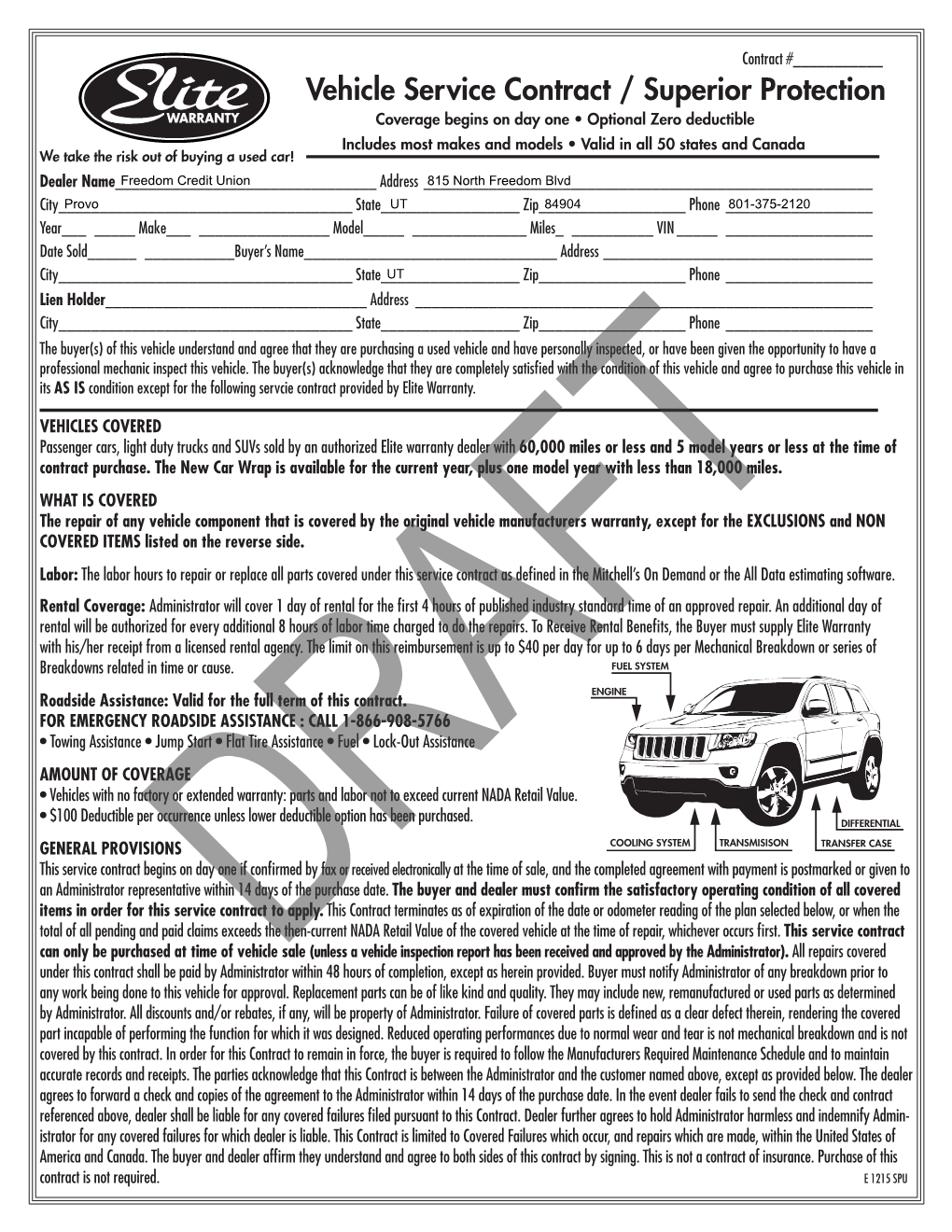 Vehicle Service Contract / Superior Protection