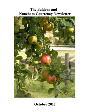 The Baldons and Nuneham Courtenay Newsletter October 2012