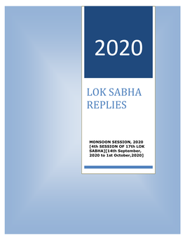 Lok Sabha Replies