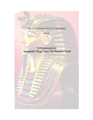 TUTANKHAMUN “Wonderful Things” from the Pharaoh's Tomb