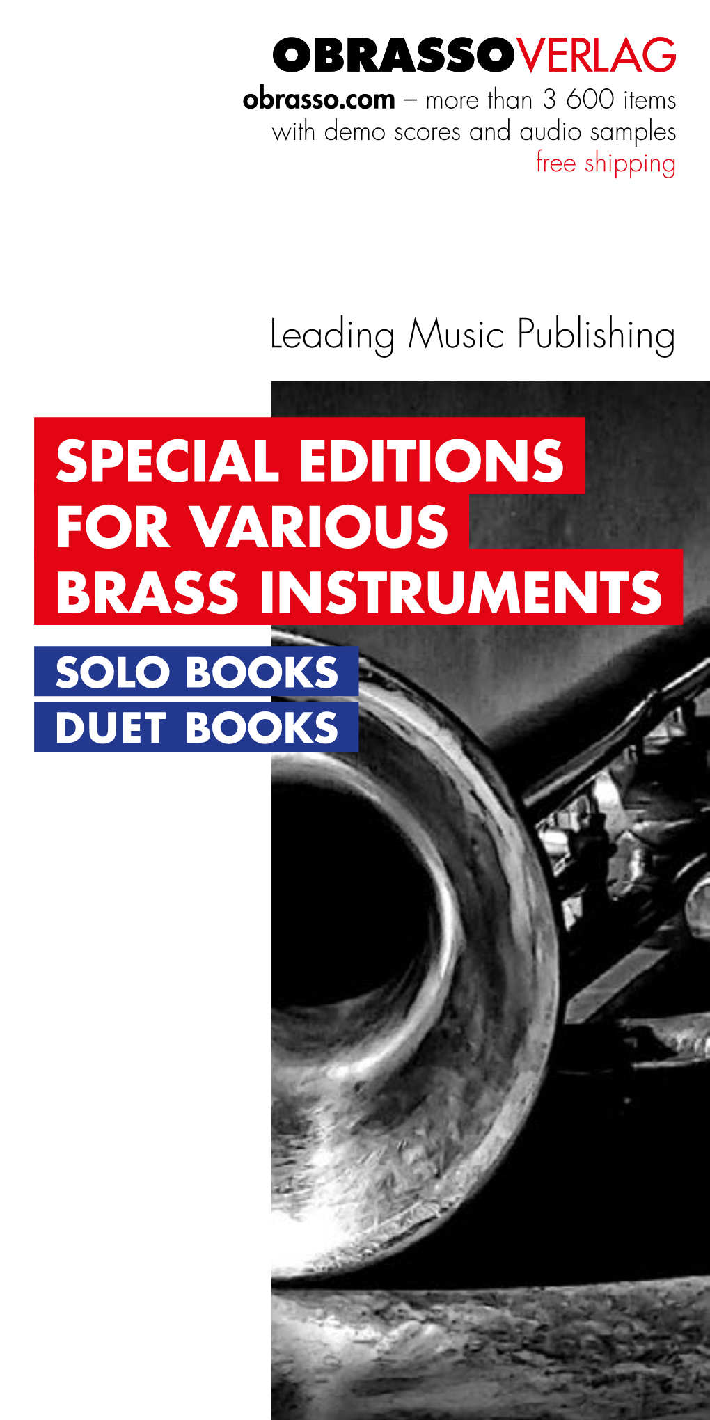Special Editions for Various Brass Instruments Solo Books Duet Books Duet Books for Various Combinations