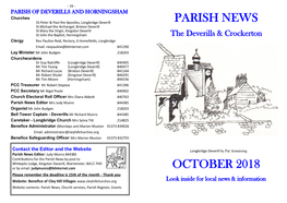 Parish News October 2018