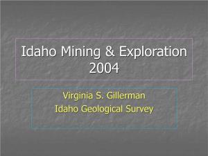 Idaho Mining & Exploration 2004