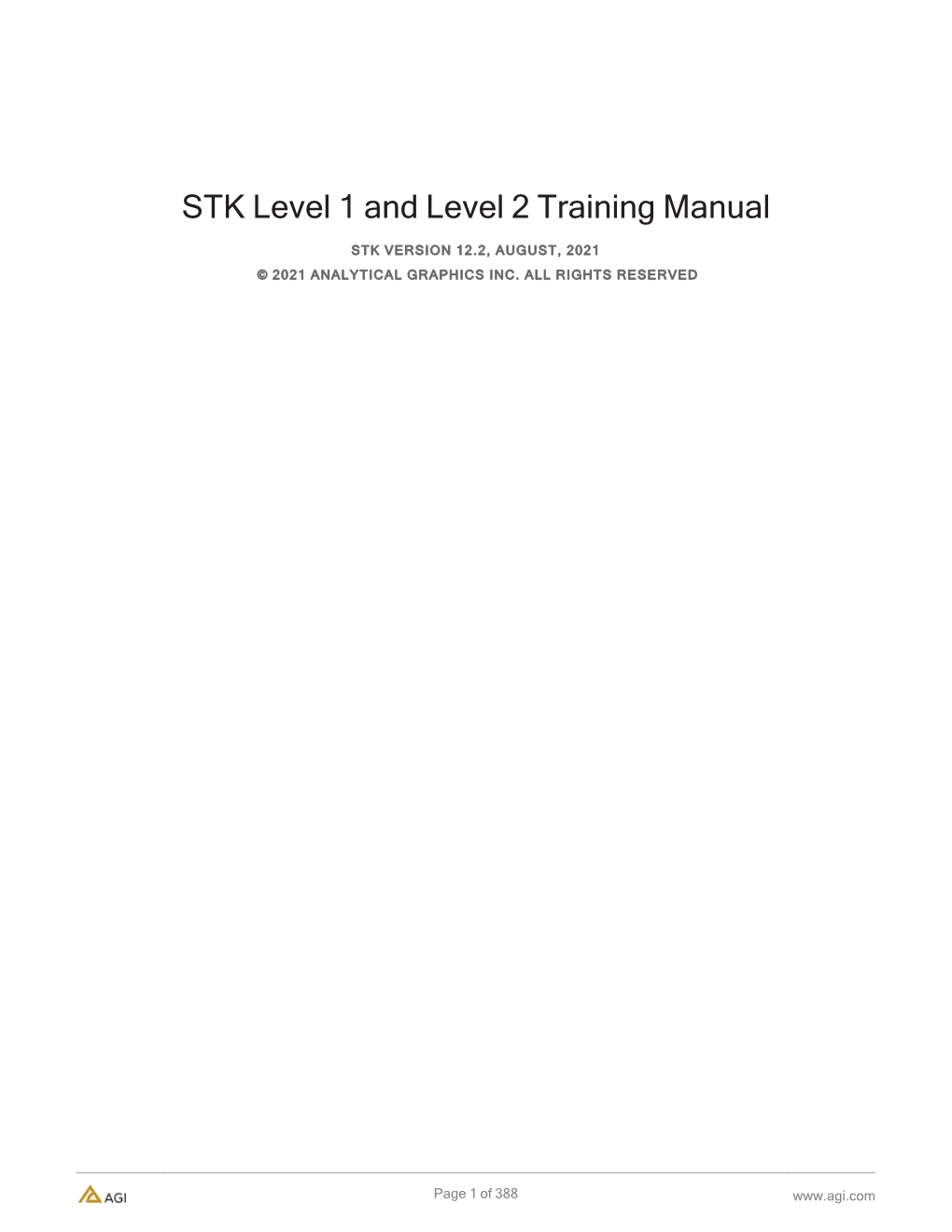 STK Start Training Manual