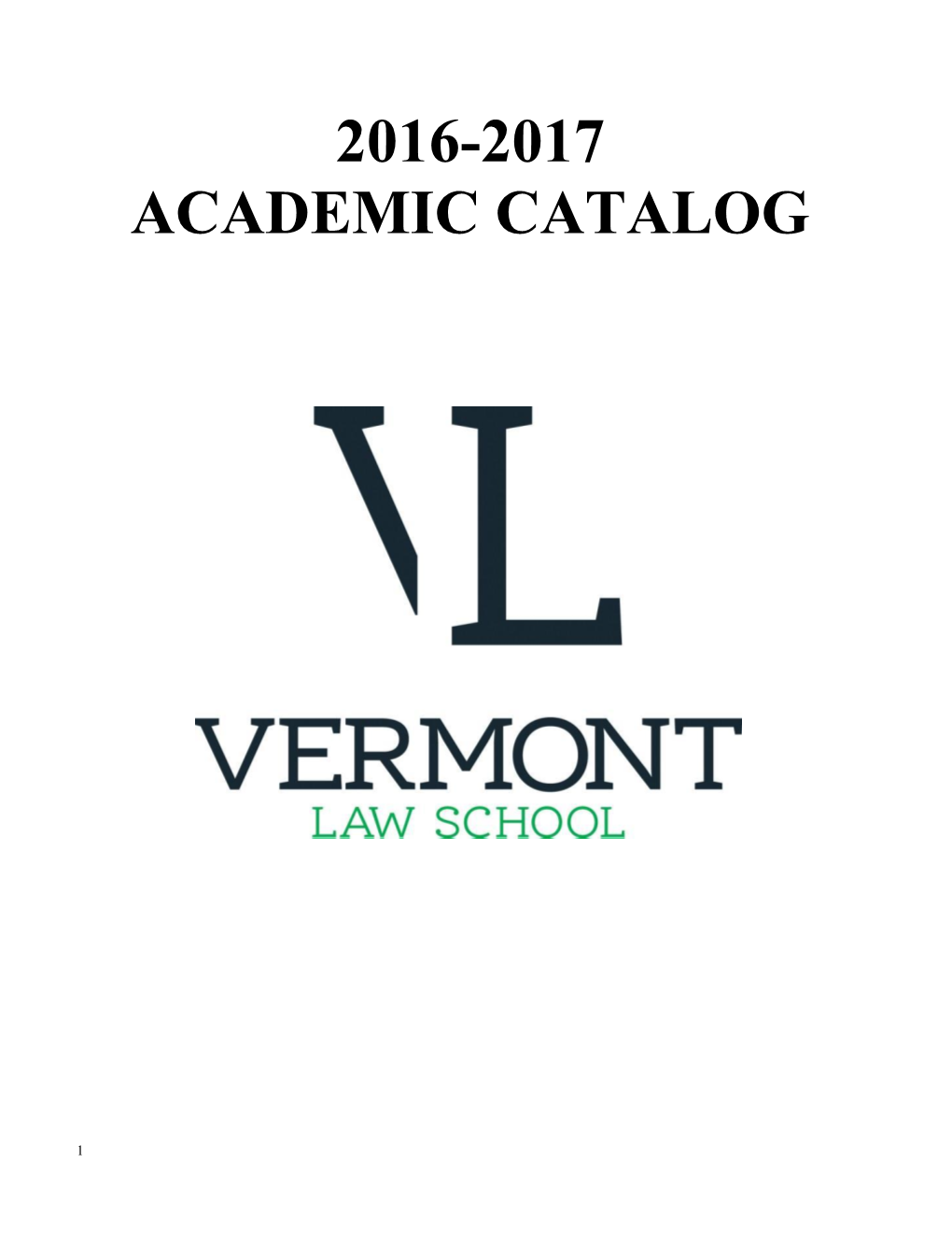 2016-2017 Academic Catalog