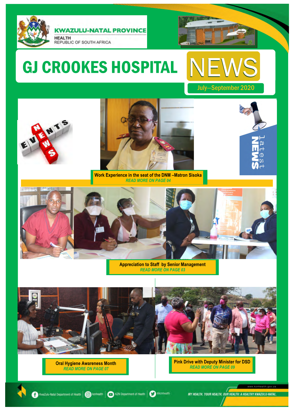 GJ Crookes Hospital : Newsletter : July