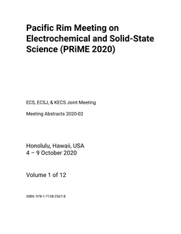 Pacific Rim Meeting on Electrochemical